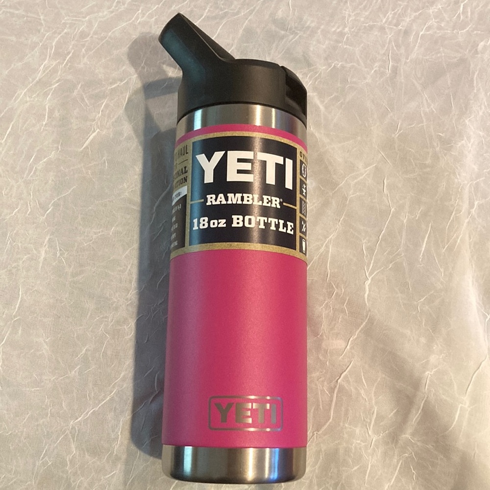 YETI Rambler 18oz Bottle in Prickly Pear Pink